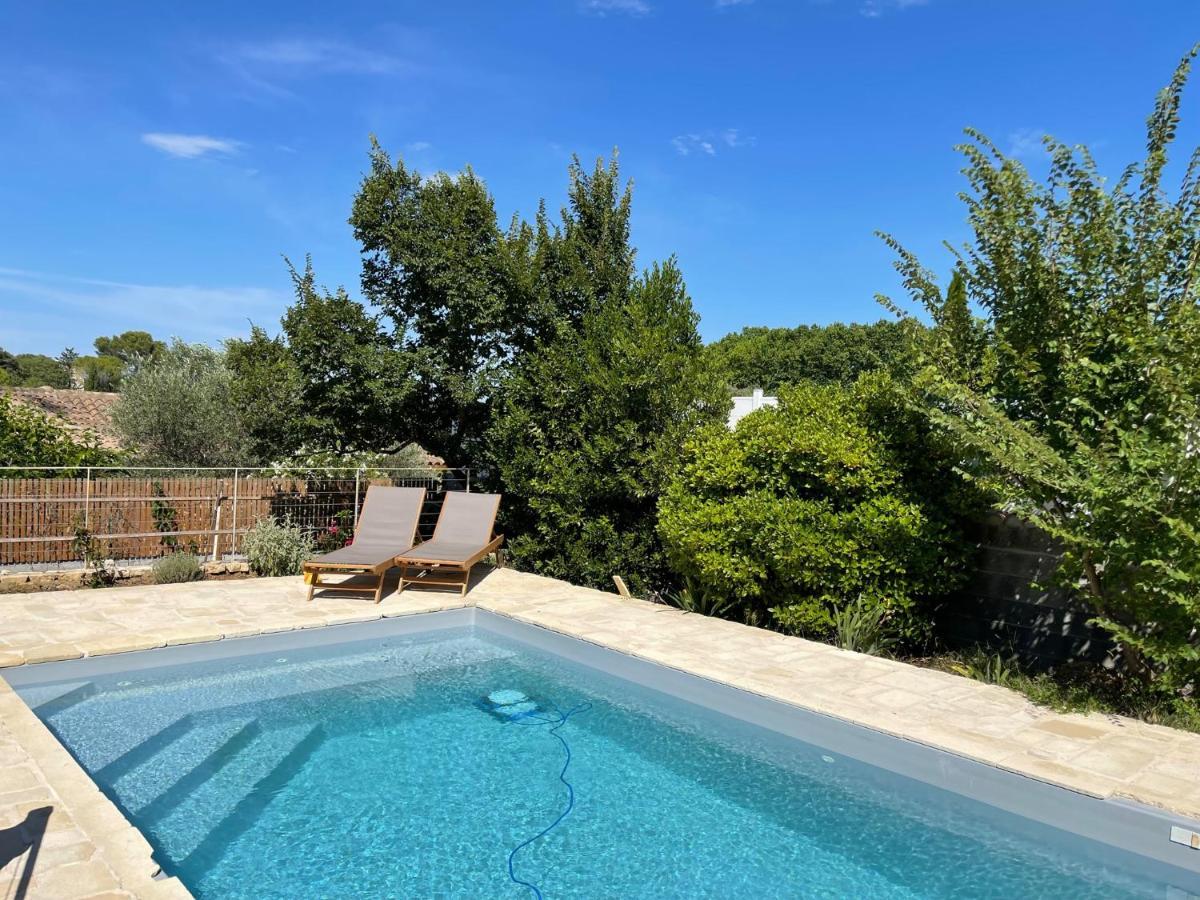 Studio Independant - Terrasse Et Piscine En Ete Restinclieres Bagian luar foto
